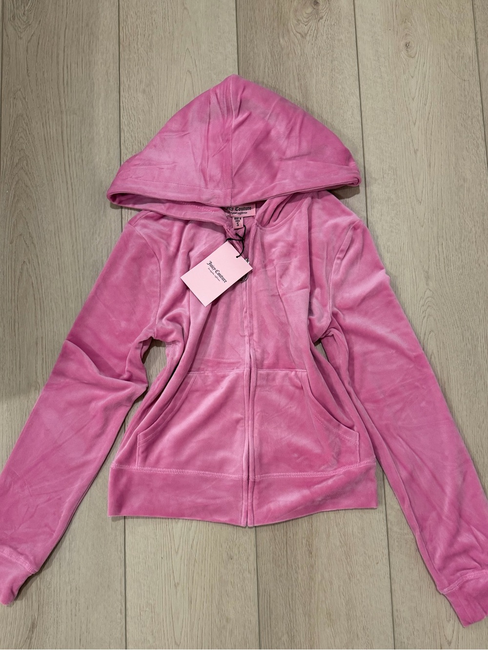 Juicy Couture Hot Pink Velour Sweater